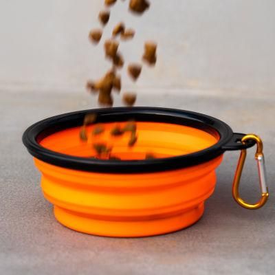 Wholesale Silicone Soft Pet Food Tray with Metal Hook