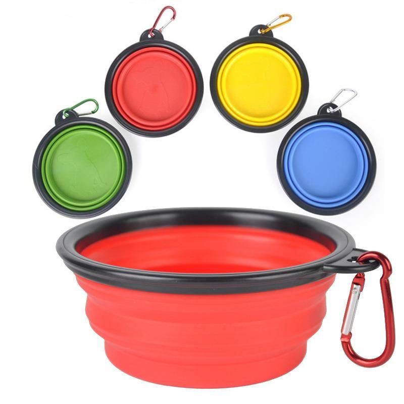 Portable Collapsible Water Bowls for Cats Dogs Silicone Pet Bowl