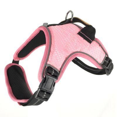 No Pull Adjustable Reflective Portable Outdoor Wholesale Dog Harness Pet Supply