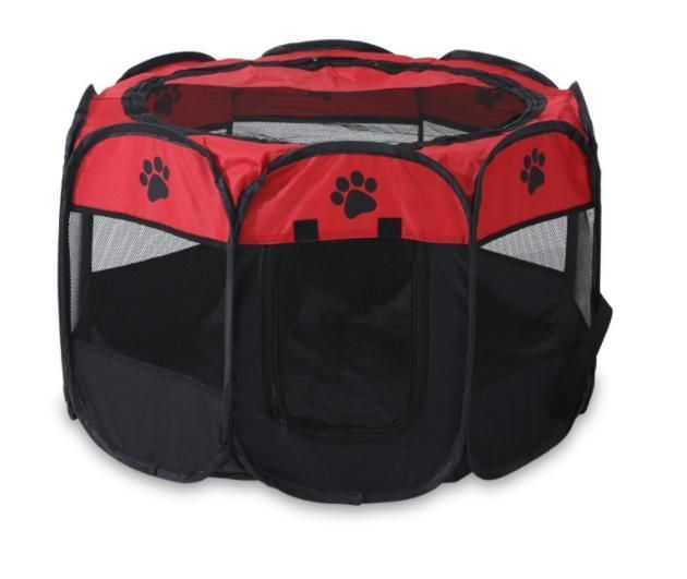 Octagon Pet Pen Pet Tent Oxford Bunay Claw Folding Dog Cage Dog Cat Delivery Room Dog Kennel Cat Nest Pet House