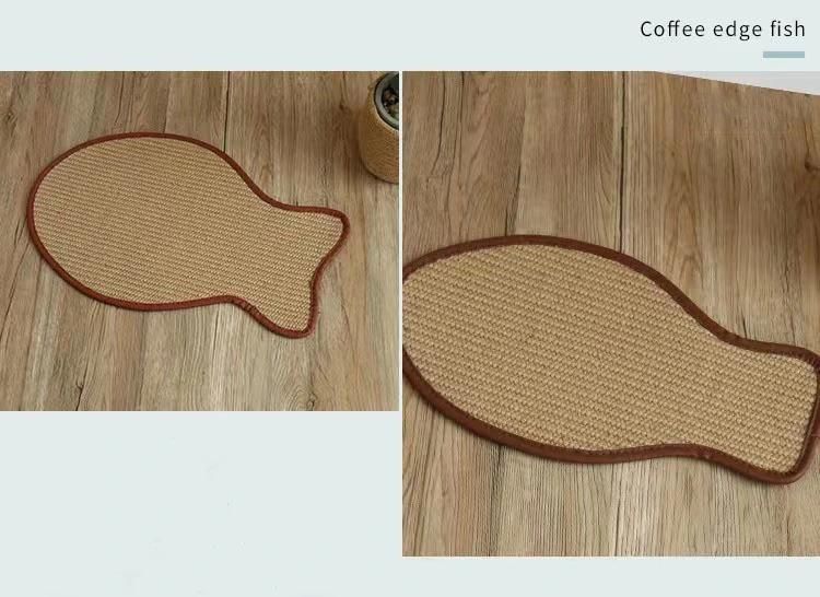 Pet Scratch Rug Fish Pattern Animals Training Mat