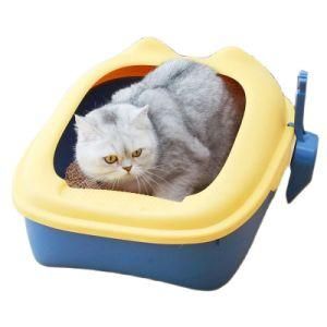Pet Cat Litter Box Splash-Proof Cat Toilet Cat Poop Pot