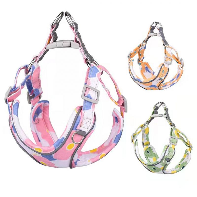 Pet Vest Harness with Colorful Irrugular Pattern Dog Harness