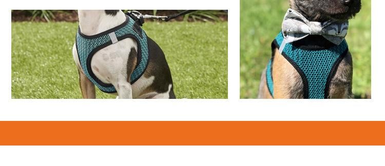 Adjustable Custom Logo Pet Air Mesh Dog Harness Vest for Small Medium