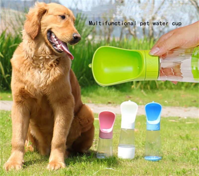 Pet Dog Water Bottle Feeder Outdoor Travel Water Plastic Cup