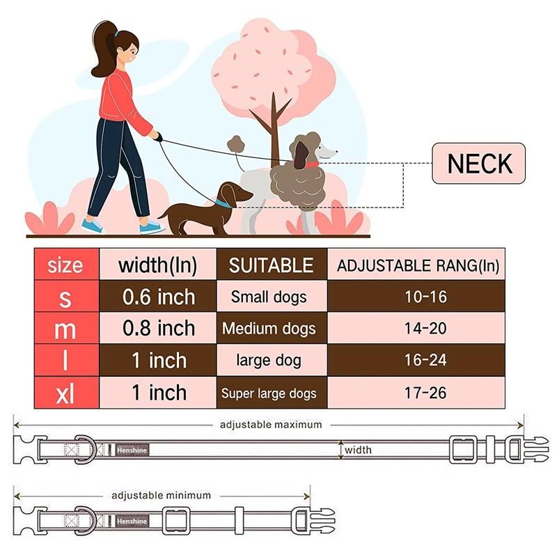 Pet Supplies Custom Polyester Heat Transfer Printing Luxury Pet Dog Collar with Metal Buckle