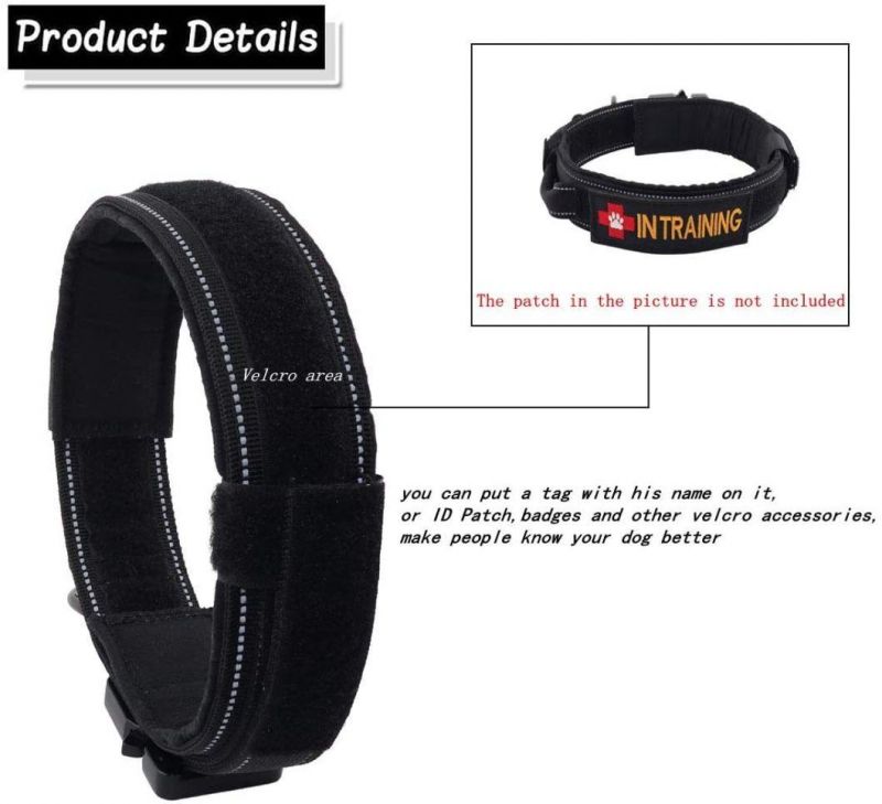 1000d Durable Dog Collar with Sturdy Hardware Accessory