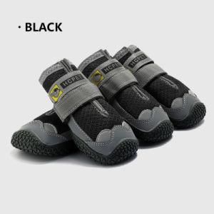 Black Wear-Resistant, Soft, Hot-Selling, Slip-Resistant, Waterproof Pet Dog Boots