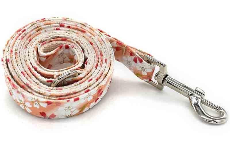 6FT Nylon Dog Leash Printing Floral Pattern Colorful Pet Leash for Puppy Small Medium Large Dogs