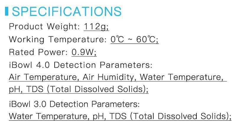 Fish Tank Water Humidity Meter Aquariums Temperature Thermometer pH TDS Meters