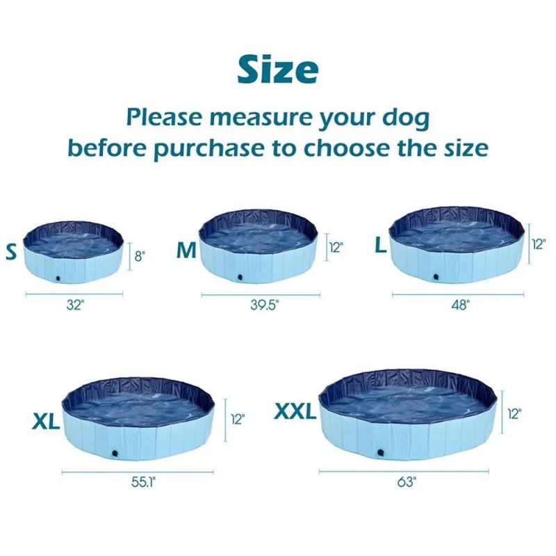 High Quality PVC Foldable Pet Bathtub Collapsible Dog Bathing Tub