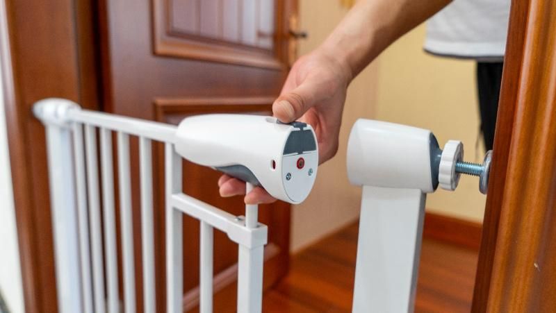 Extra Wide Walk Through Pet Gate with Indicator