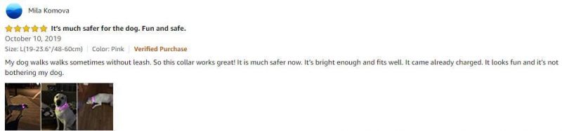 LED Dog Collar 100% Waterproof Safety Pet Collar