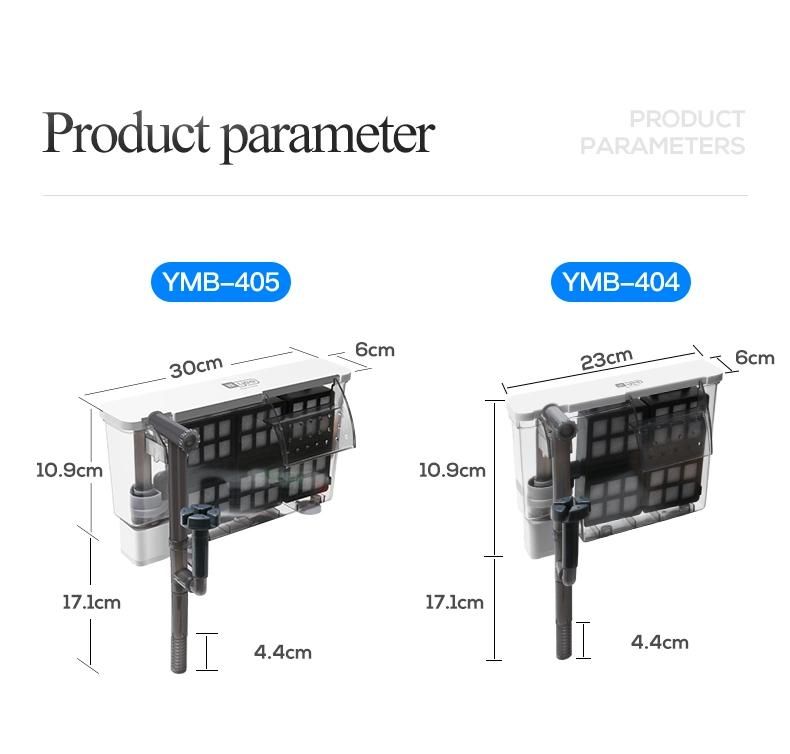 External Hanging Waterfall Filter for Small Gold Fish Tank