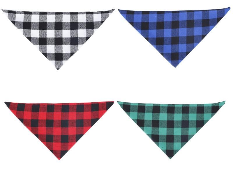 Wholesale Christmas Custom Cotton Pet Triangle Bandana Dog Scarf