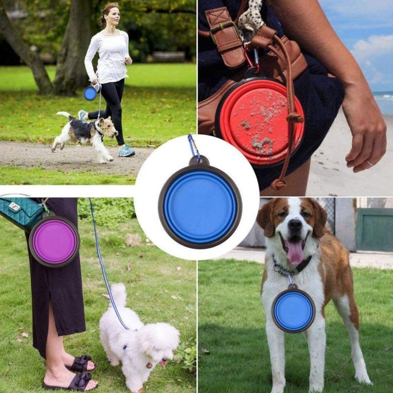 Pet Feeder Collapsible Travel Dog Bowl/Food Tray