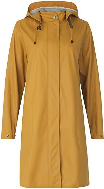 Women Raincoat, Waterproof Rain Jacket, Light Rain Fishtail Parka with 2 Hand Pocketsabrigo De Aincoat
