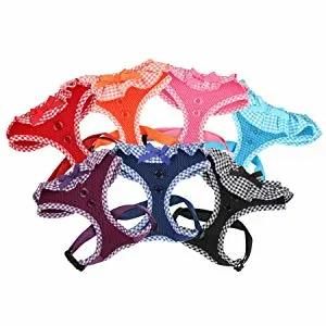 Polyester Mesh Dog Harness with Decoration Adorable Pet Harness