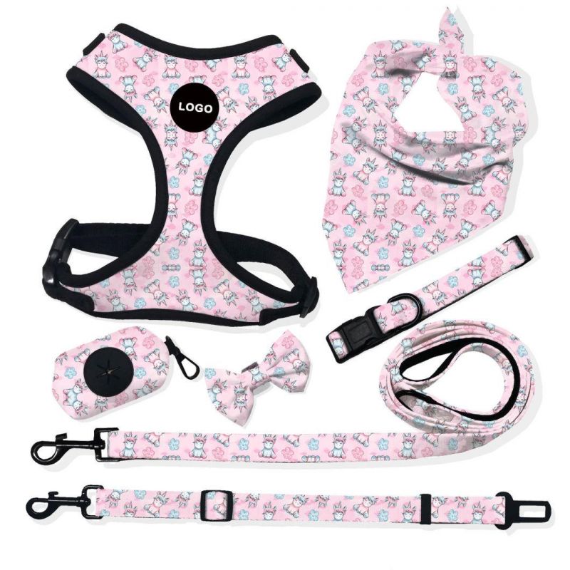 Custom Reflective Logo & Designs for Pet Dog Harness, Leash/Lead, Collar and Poop Bag Holder