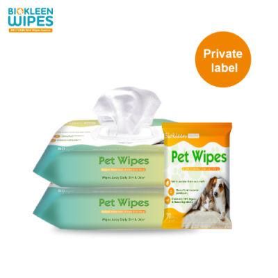 Biokleen Travel Size Deodorizing Pogis Paul Pet Miracle Luxury Hypoallergenic Deep Cleaning Fresh Pet Wipes with Aloe and Vitamin E