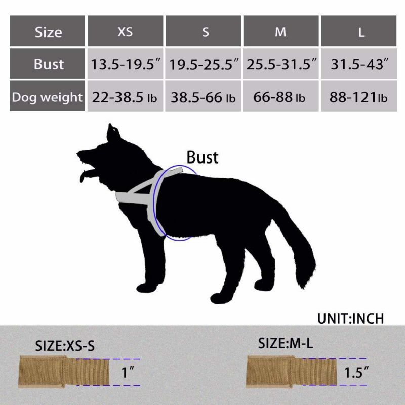 Nylon Small Dog Harness Walking Dog Harness for Training Running Adjustable Dog Harness