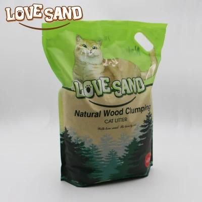 Natural Wood High Absorbent High Clumping Dust-Free Pine Cat Litter