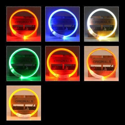 Cuttable Water-Resistant LED Silicone Dog Collar From Direct Factory