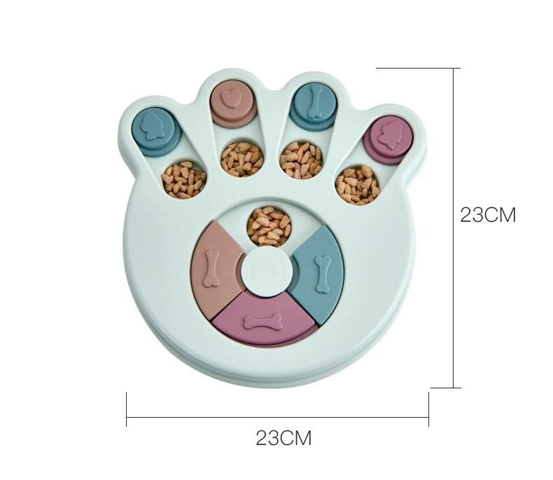 More Popular Puppy Cat Ketty Pet PP Metal Colorful Shape Slow Dog Feeder Bowl