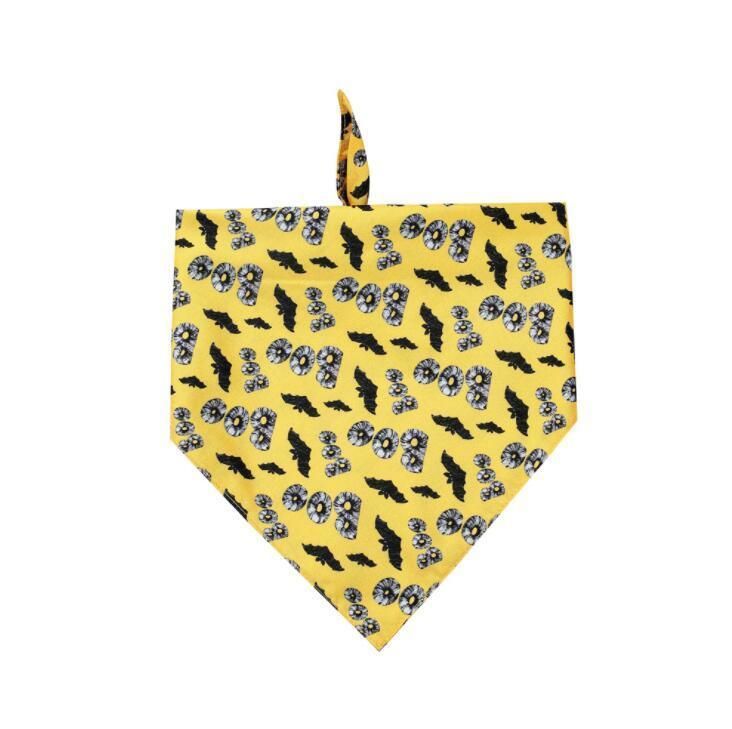 Halloween Dog Bandana Pumpkin Reversible Triangle Bibs Scarf Accessories for Dogs Cats Pets