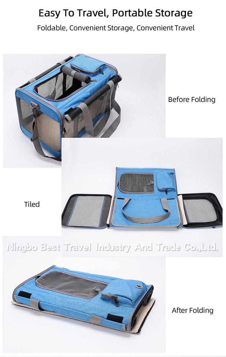 Full Window Breathable Pet Cage Handbag Cat Dog Travel Bag Shoulder Bag Pet Carrier Supply