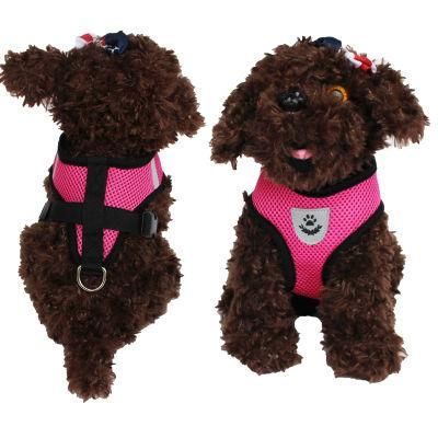 Wholesale Dog Vest Pet Clothes Pet Breathable Mesh Dog Vest Harness with Dog Leash
