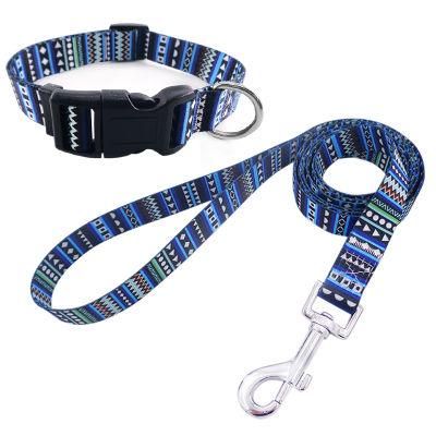 Customized Cool Patterns Hot Selling Dog Collars and Leashes Set