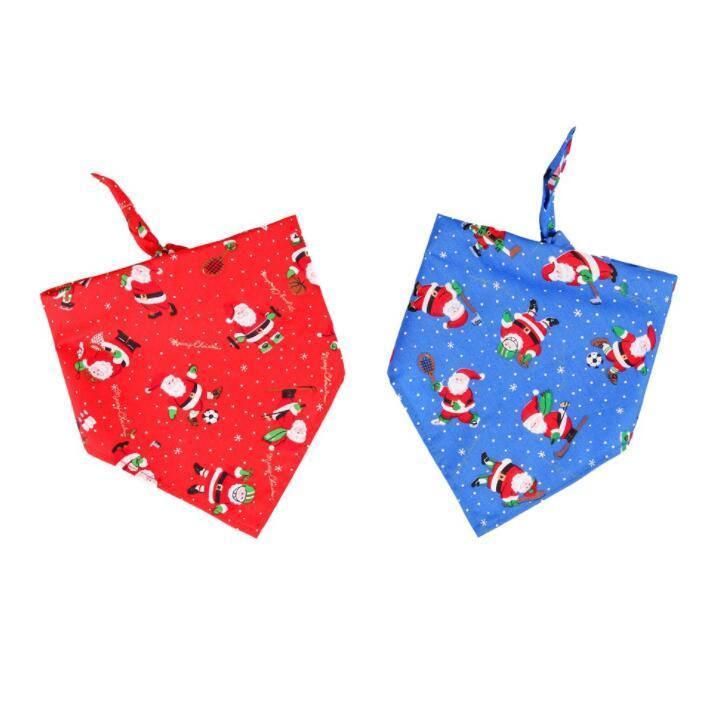 Dog Bandana Christmas Pet Triangle Head Scarf Accessories Bibs for Dog Cat