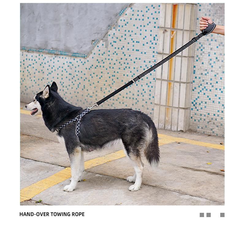 High Quality Reflective Nylon Training Walking Traction Rope Lead Glove Type Dog Leash and Dog Collar