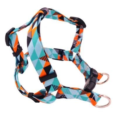 Colorful Geometric Bohemia Pattern Dog Harness Polyester Pet Harness