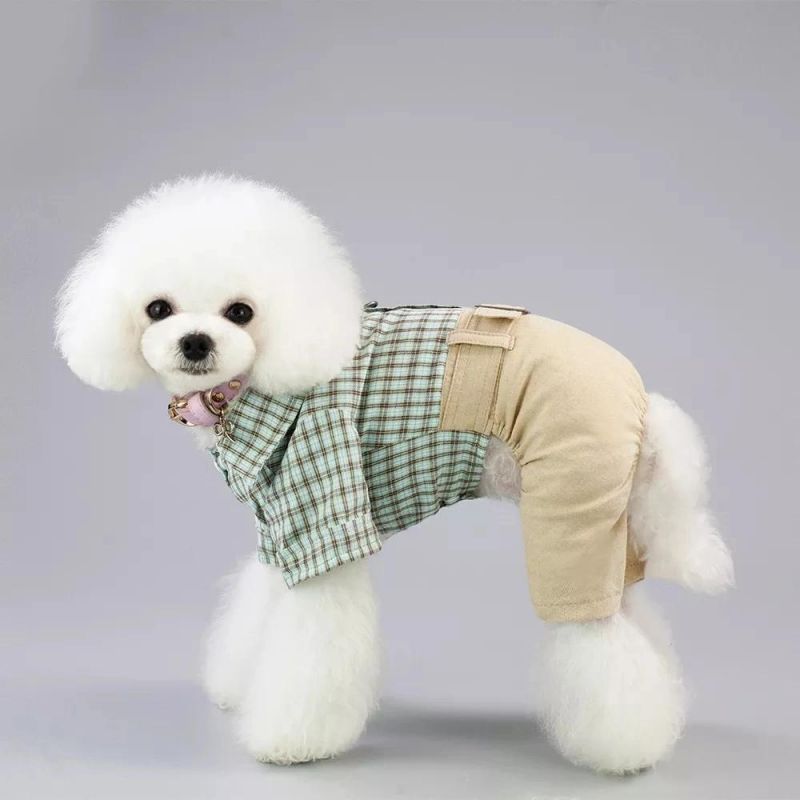 New Spring Summer Cat Dress Weaning Clothing Cat Dog Clothing Pet Clothes Manufacturer Clothes Cowboy