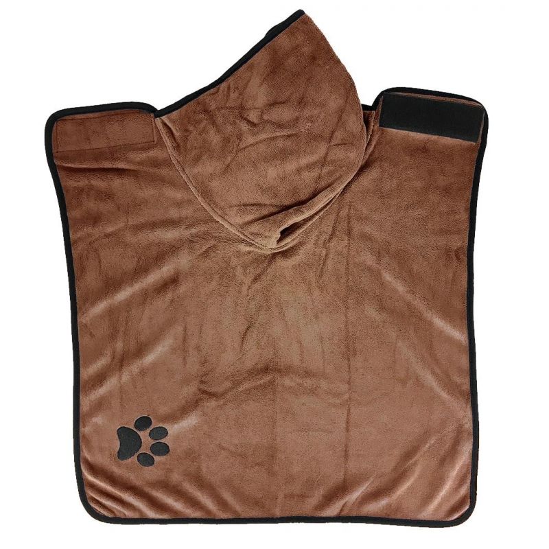 Mircofiber Absorbent Warm Grooming Quick-Dry Dog Cat Towel Bathrobe Wholesale Pet Accessories