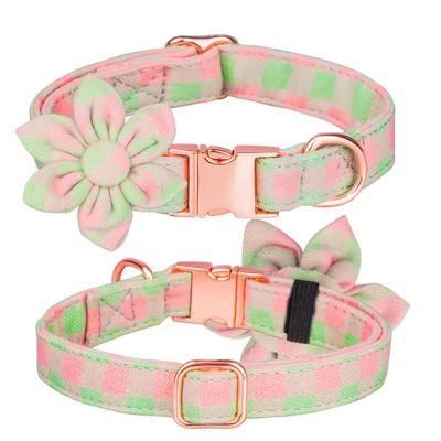 Custom Pet Products for Walking Dogs Wholesale Collars with Bowtie