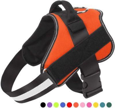 No-Pull Reflective Breathable Adjustable Pet Vest with Handle for Outdoor Walking
