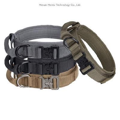 Heavy Duty Custom Designer Adjustable Luxury Fancy Fashion Tactical Harness Service Dog Collar and Leash Set