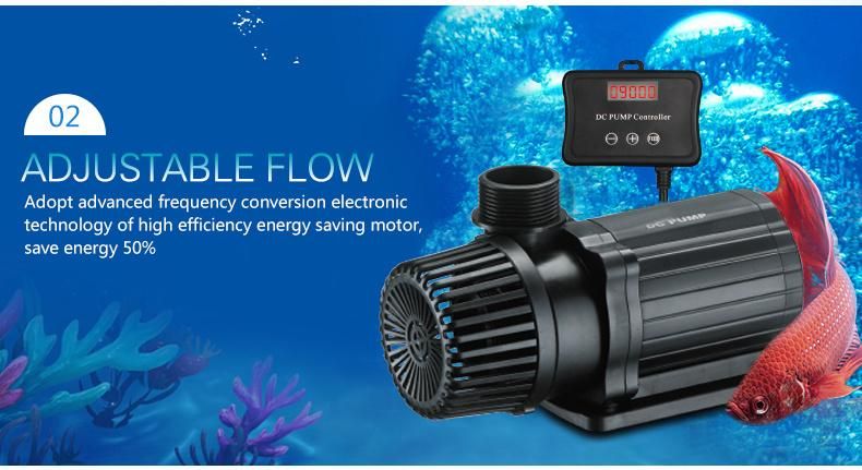 Controllable DC Flow Water Pumps with Flow Displayed 12000lph 3000gph