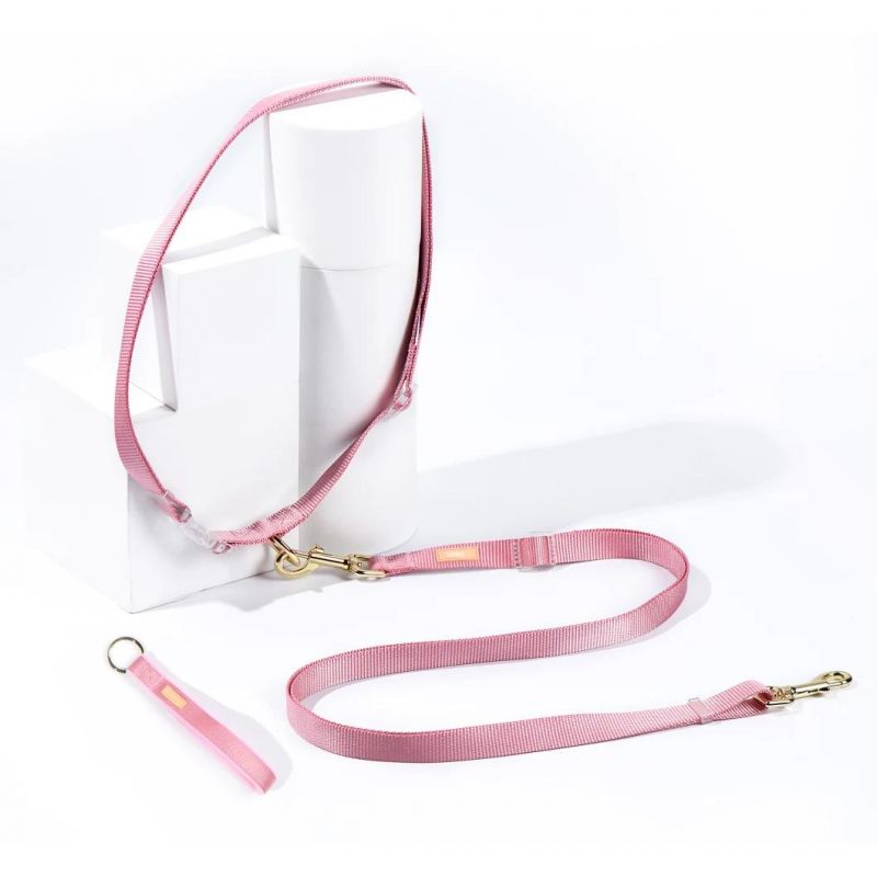 New Arrival Multifunctional Hand Free Double Traction Dog Leash Pet Supplier Custom Logo Macaron Color Personalized Lead Dog