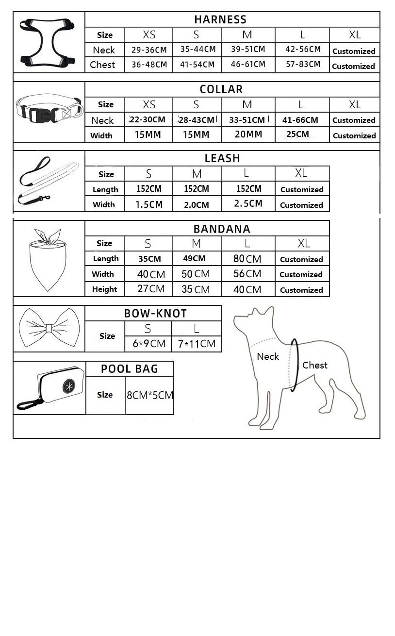 Customized All Kinds of Harness Design Pattern Dog Harness