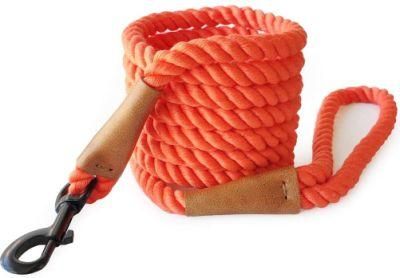 Safe and Sturdy 10 Feet Soft Cotton Rope Dog Leash