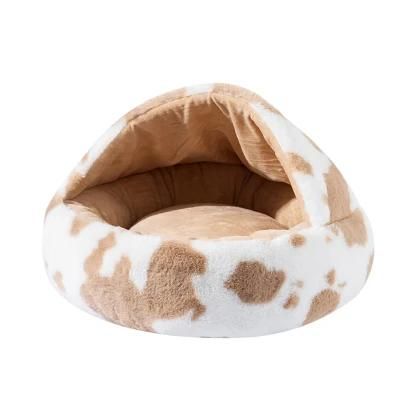 Winter Warm Soft Cat Cave Donut Bed