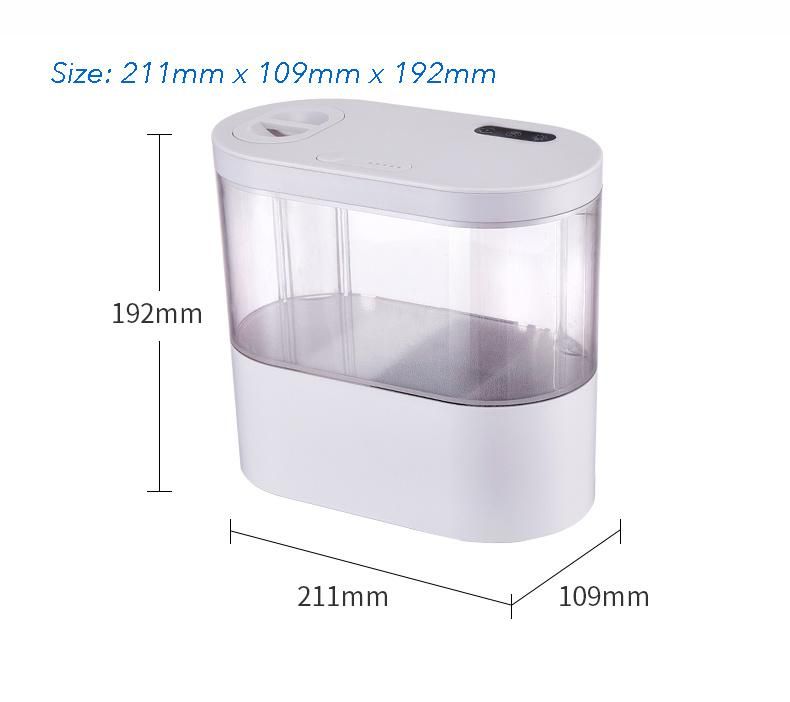 1-Gallon Mini Desktop Aquarium Kit Safe Acrylic White