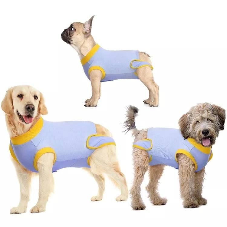 Recovery Suit for Dogs Cats After Surgery Soft Fabric Onesie Recovery Shirt Anti-Licking Pet Surgical Recovery Snuggly Suit