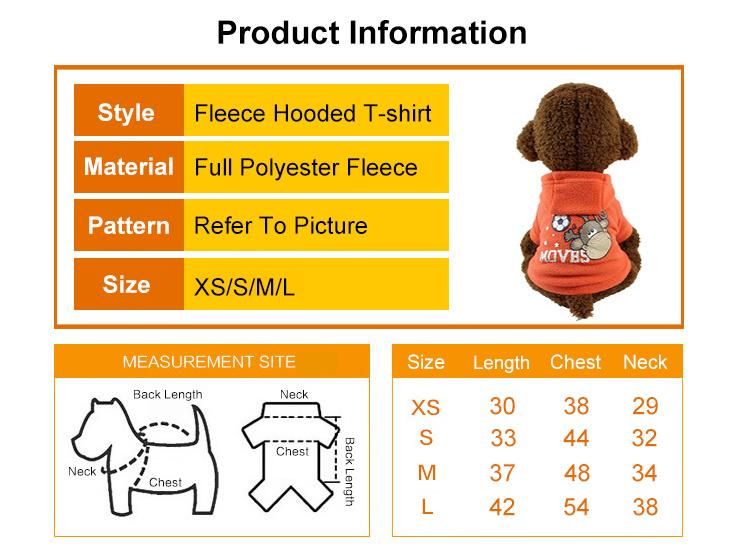 a Variety of Optional Fleece Hoodie Dog Clothes Spring Fall Comfortable Pet Dog Clothes