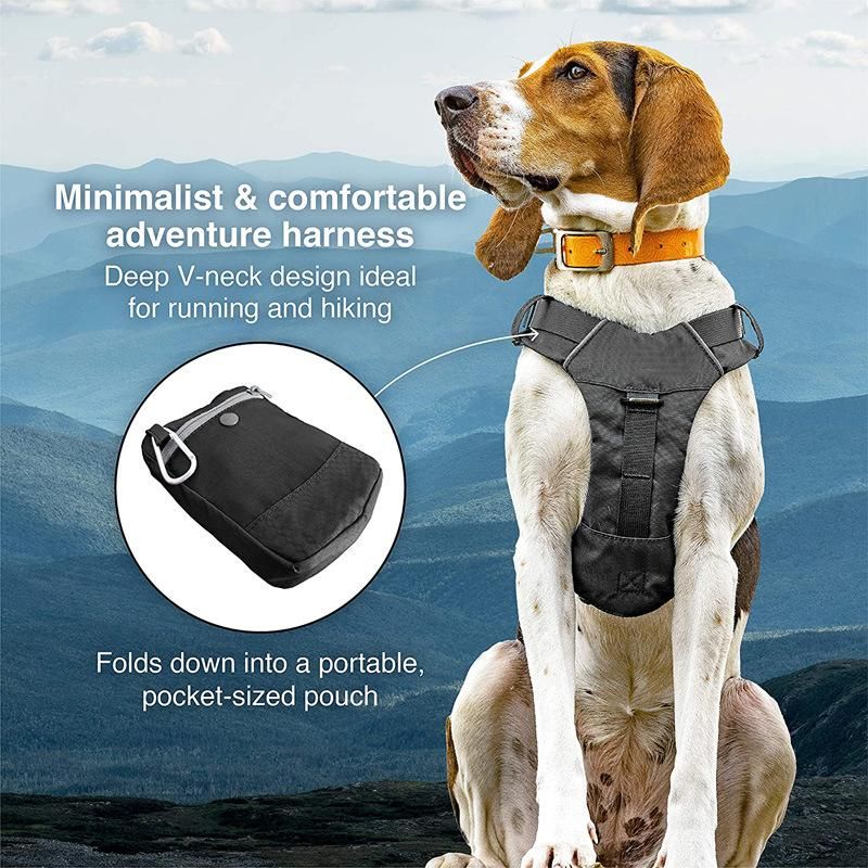 Reflective Lightweight Breathable Soft Padded Dog Vest Harness with Pocket for Running Hiking