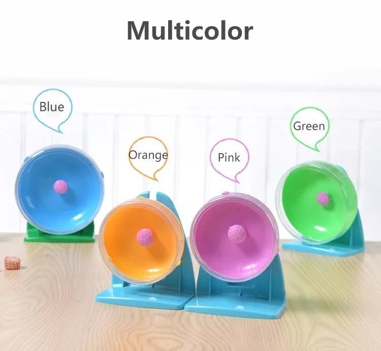 Wholesale High Quality Plastic Small Pet Hamster Toy Running Wheel Bracket Silent Running Hamster Wheel
